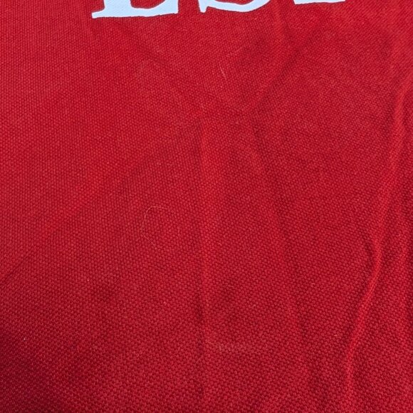 Robin Ruth Men's Red Classic-Fit Short Sleeve Spain Polo Shirt Size S - Picture 6 of 9